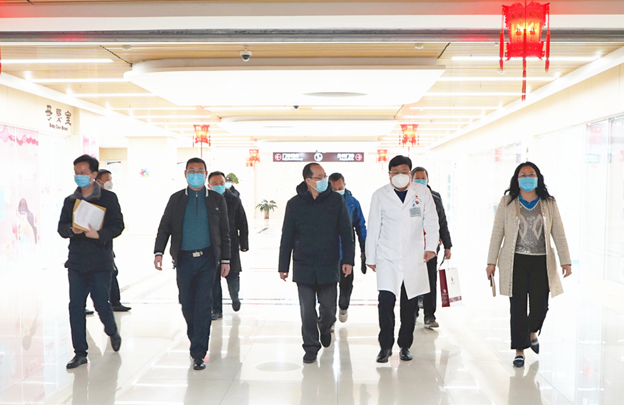 市卫生健康委领导到我院谈固院区巡查调研安全生产工作